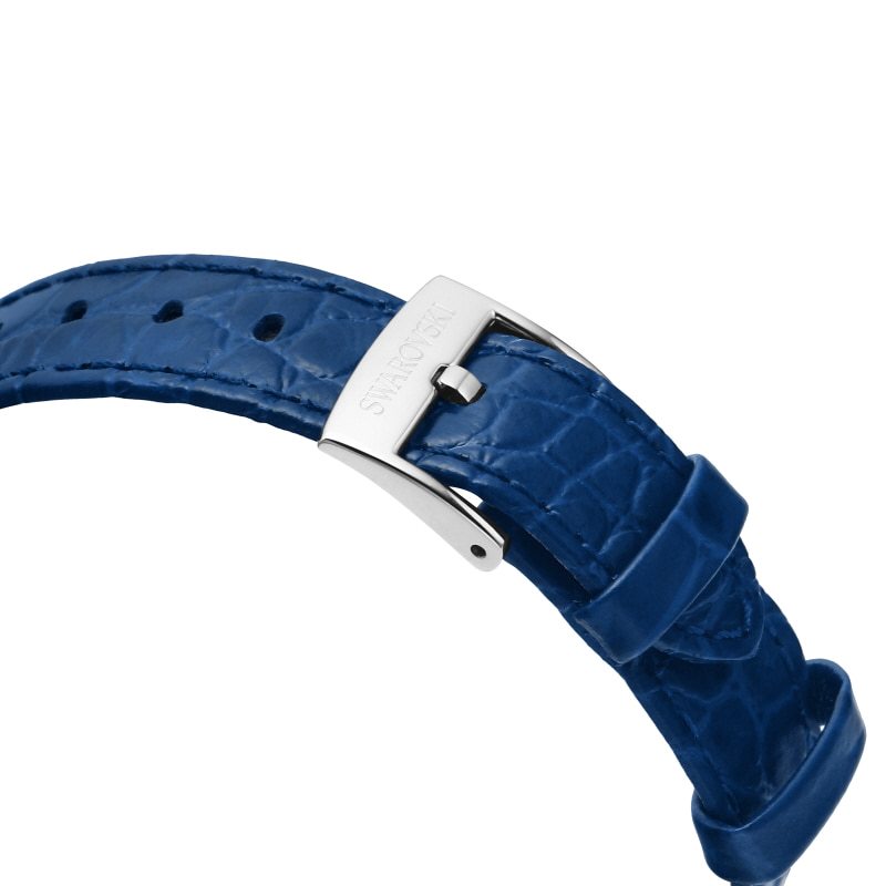  Shop Authentic Swarovski Passage Moon Phase Blue Dial Blue Leather Strap Watch for Women - 5613320 - Luxxuri
