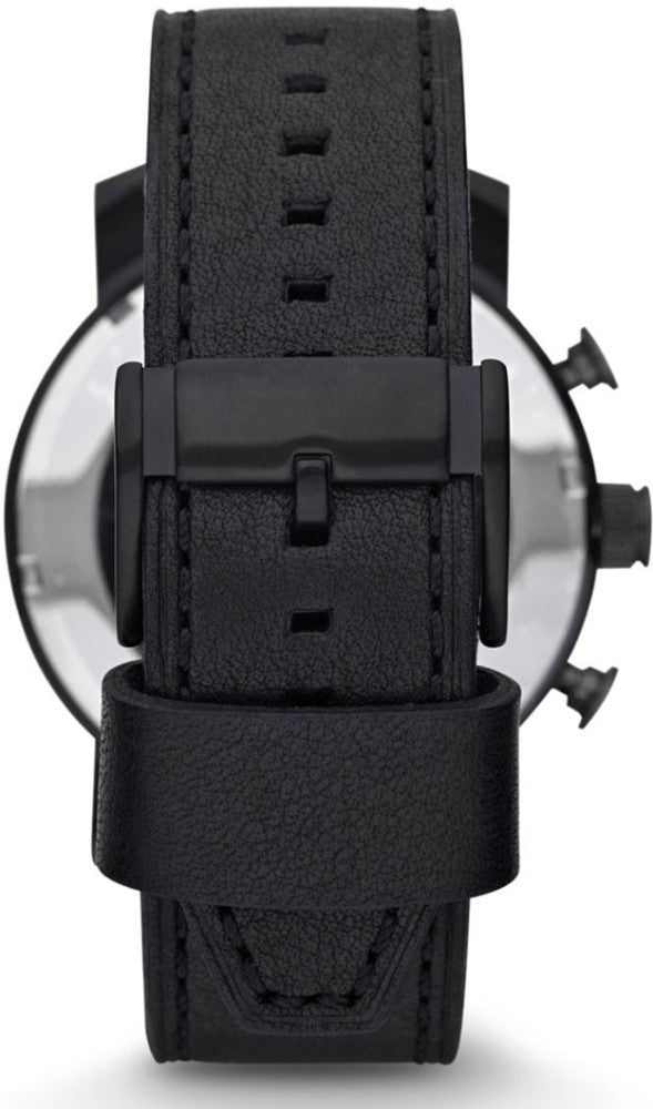  Shop Authentic Fossil Nate Chronograph Black Dial Black Leather Strap Watch for Men - JR1354 - Luxxuri