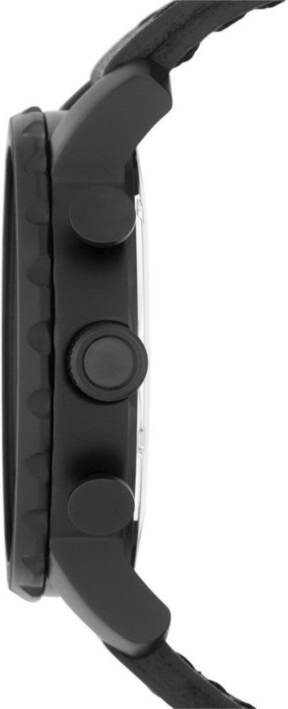  Shop Authentic Fossil Nate Chronograph Black Dial Black Leather Strap Watch for Men - JR1354 - Luxxuri