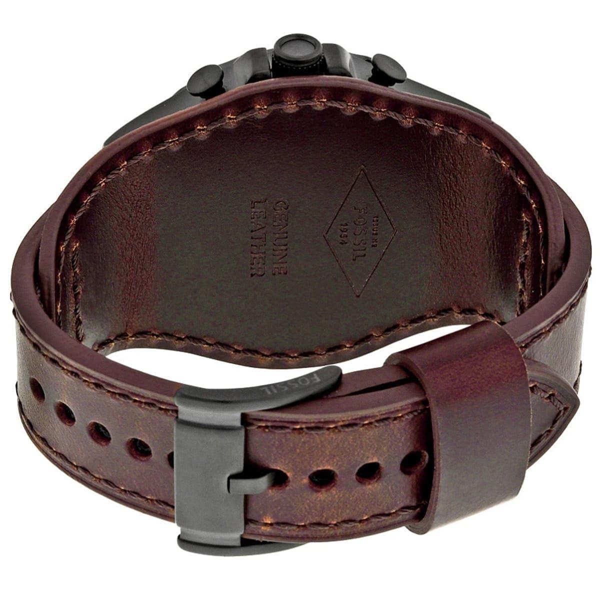  Shop Authentic Fossil Nate Chronograph Brown Dial Brown Leather Strap Watch for Men - JR1511 - Luxxuri