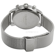  Shop Authentic Calvin Klein City Chronograph Black Dial Silver Mesh Bracelet Watch for Men - K2G27121 - Luxxuri