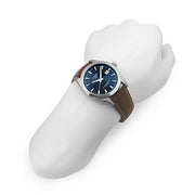  Shop Authentic Tissot Gentleman Powermatic 80 Silicium Blue Dial Brown Leather Strap Watch For Men - T127.407.16.041.00 - Luxxuri