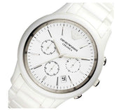  Shop Authentic Emporio Armani Ceramica Chronograph White Dial White Strap Watch For Men - AR1453 - Luxxuri