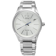  Shop Authentic Calvin Klein Bold White Dial Silver Steel Strap Watch for Men - K2241120 - Luxxuri