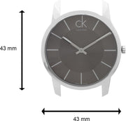  Shop Authentic Calvin Klein City Black Dial Silver Steel Strap Watch for Men - K2G21161 - Luxxuri