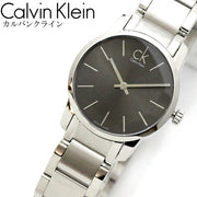  Shop Authentic Calvin Klein City Grey Dial Silver Steel Strap Watch for Women - K2G23161 - Luxxuri