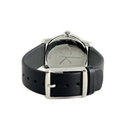  Shop Authentic Calvin Klein City Silver Dial Black Leather Strap Watch For Women - K2G231C6 - Luxxuri