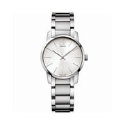  Shop Authentic Calvin Klein City Silver Dial Silver Steel Strap Watch for Women - K2G23126 - Luxxuri