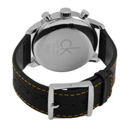  Shop Authentic Calvin Klein City Chronograph Black Dial Black Leather Strap Watch for Men - K2G271C1 - Luxxuri