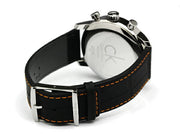  Shop Authentic Calvin Klein City Chronograph Black Dial Black Leather Strap Watch for Men - K2G271C1 - Luxxuri