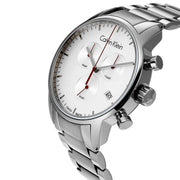  Shop Authentic Calvin Klein City Chronograph White Dial Silver Steel Strap Watch for Men - K2G271Z6 - Luxxuri