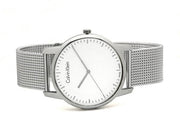  Shop Authentic Calvin Klein City Chronograph White Dial Silver Mesh Bracelet Watch for Men - K2G2G126 - Luxxuri