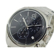  Shop Authentic Calvin Klein Masculine Chronograph Black Dial Silver Steel Strap Watch for Men - K2H27104 - Luxxuri