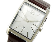  Shop Authentic Calvin Klein Window Silver Dial Brown Leather Strap Watch for Women - K2M23126 - Luxxuri