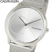  Shop Authentic Calvin Klein Minimal Silver Dial Silver Mesh Bracelet Watch for Men - K3M2112Z - Luxxuri