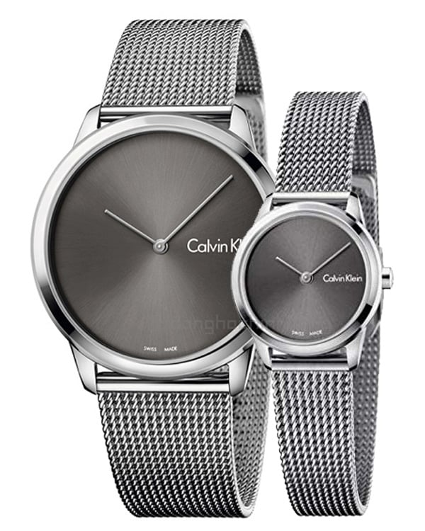  Shop Authentic Calvin Klein Minimal Grey Dial Silver Mesh Bracelet Watch for Men - K3M211Y3 - Luxxuri
