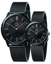  Shop Authentic Calvin Klein Minimal Black Dial Black Mesh Bracelet Watch for Men - K3M21421 - Luxxuri