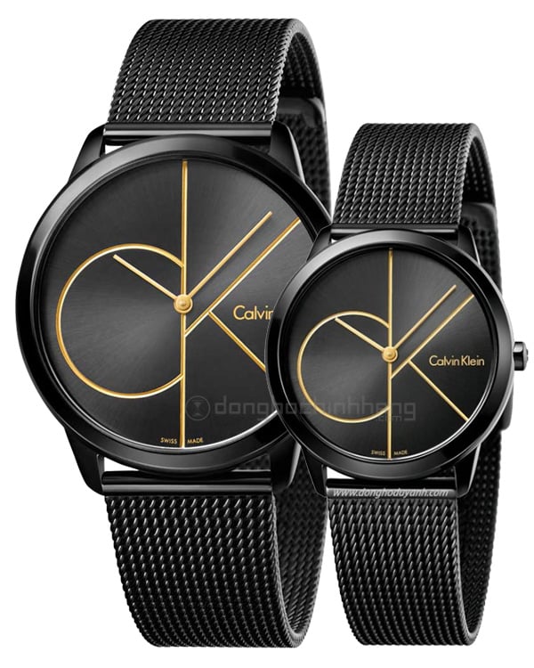  Shop Authentic Calvin Klein Minimal Black Dial Black Mesh Bracelet Watch for Men - K3M214X1 - Luxxuri