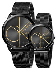  Shop Authentic Calvin Klein Minimal Black Dial Black Mesh Bracelet Watch for Men - K3M214X1 - Luxxuri
