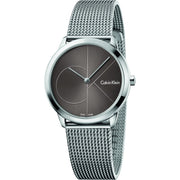  Shop Authentic Calvin Klein Minimal Black Dial Silver Mesh Bracelet Watch for Women - K3M22123 - Luxxuri