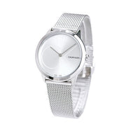  Shop Authentic Calvin Klein Minimal Silver Dial Silver Mesh Bracelet Watch for Women - K3M2212Z - Luxxuri
