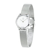  Shop Authentic Calvin Klein Minimal White Dial Silver Mesh Bracelet Watch for Women - K3M2312Y - Luxxuri
