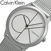  Shop Authentic Calvin Klein Minimal White Dial Silver Mesh Bracelet Watch for Women - K3M5215X - Luxxuri