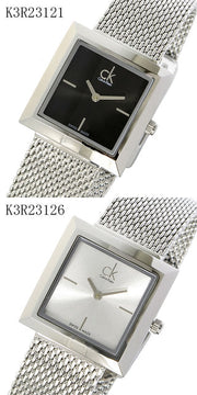  Shop Authentic Calvin Klein Mark Silver Dial Silver Mesh Bracelet Watch for Women - K3R23126 - Luxxuri