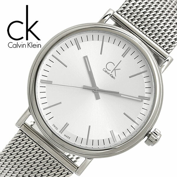 Shop Authentic Calvin Klein Surround Silver Dial Silver Mesh Bracelet Watch for Men - K3W21126 - Luxxuri