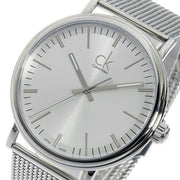  Shop Authentic Calvin Klein Surround Silver Dial Silver Mesh Bracelet Watch for Men - K3W21126 - Luxxuri