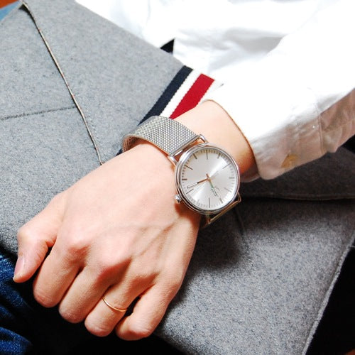  Shop Authentic Calvin Klein Surround Silver Dial Silver Mesh Bracelet Watch for Men - K3W21126 - Luxxuri