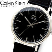  Shop Authentic Calvin Klein Surround Black Dial Black Leather Strap Watch for Men - K3W211C1 - Luxxuri