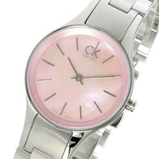  Shop Authentic Calvin Klein Simplicity Pink Dial Silver Steel Strap Watch for Women - K432314E - Luxxuri