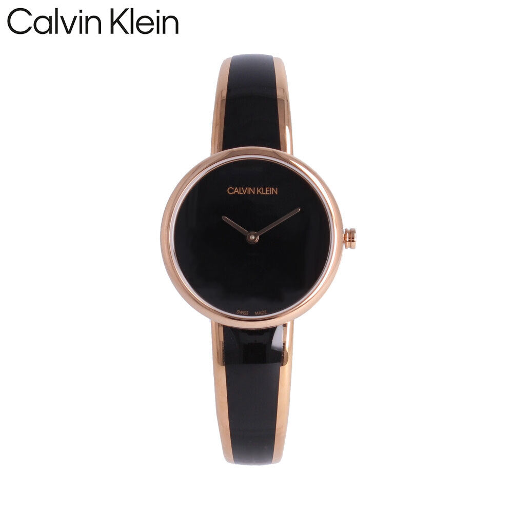  Shop Authentic Calvin Klein Seduce Black Dial Two Tone Steel Strap Watch for Women - K4E2N611 - Luxxuri
