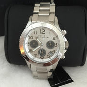  Shop Authentic Marc Jacobs Marc Chronograph Silver Dial Silver Steel Strap Watch for Men - MBM3155 - Luxxuri