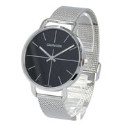  Shop Authentic Calvin Klein Even Black Dial Silver Mesh Bracelet Watch for Women - K7B21121 - Luxxuri