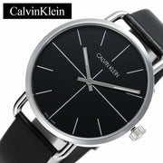  Shop Authentic Calvin Klein Evan Black Dial Black Leather Strap Watch for Men - K7B211CZ - Luxxuri