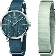  Shop Authentic Calvin Klein Even Green Dial Green NATO Strap Watch for Men - K7B211WL - Luxxuri