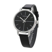  Shop Authentic Calvin Klein Even Black Dial Black Leather Strap Watch for Women  - K7B231CZ - Luxxuri