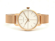  Shop Authentic Calvin Klein Even White Dial Rose Gold Mesh Bracelet Watch for Women - K7B23626 - Luxxuri