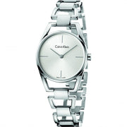  Shop Authentic Calvin Klein Dainty Silver Dial Silver Steel Strap Watch for Women - K7L23146 - Luxxuri
