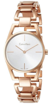  Shop Authentic Calvin Klein Dainty White Dial Rose Gold Steel Strap Watch for Women - K7L23646 - Luxxuri