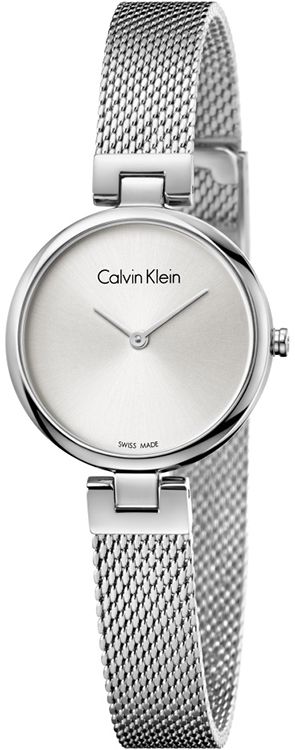  Shop Authentic Calvin Klein Authentic White Dial Silver Mesh Bracelet Watch for Women - K8G23126 - Luxxuri