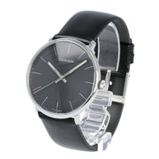  Shop Authentic Calvin Klein High Noon Quartz Black Dial Black Leather Strap Watch for Men - K8M211C1 - Luxxuri