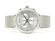  Shop Authentic Calvin Klein High Noon Silver Dial Silver Mesh Bracelet Watch for Men - K8M27126 - Luxxuri