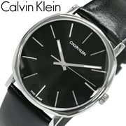  Shop Authentic Calvin Klein Posh Black Dial Black Leather Strap Watch for Men - K8Q311C1 - Luxxuri