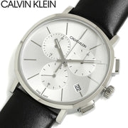  Shop Authentic Calvin Klein Posh Silver Dial Black Leather Strap Watch for Men - K8Q371C6 - Luxxuri