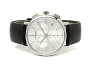  Shop Authentic Calvin Klein Posh Silver Dial Black Leather Strap Watch for Men - K8Q371C6 - Luxxuri