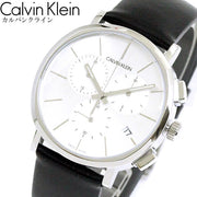  Shop Authentic Calvin Klein Posh Silver Dial Black Leather Strap Watch for Men - K8Q371C6 - Luxxuri