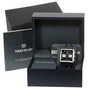  Shop Authentic Tag Heuer Monaco Automatic Chronograph Black Dial Silver Steel Strap Watch for Men - CBL2113.BA0644 - Luxxuri